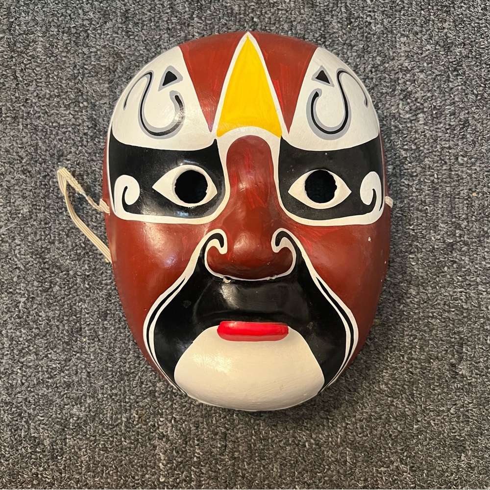 Vintage Hand painted  Paper Mache Asian/Chinese Mask - Picture 5 of 15